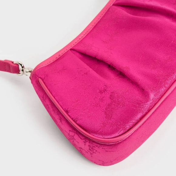 Pink Satin Floral mini bag - Picture 3 of 5